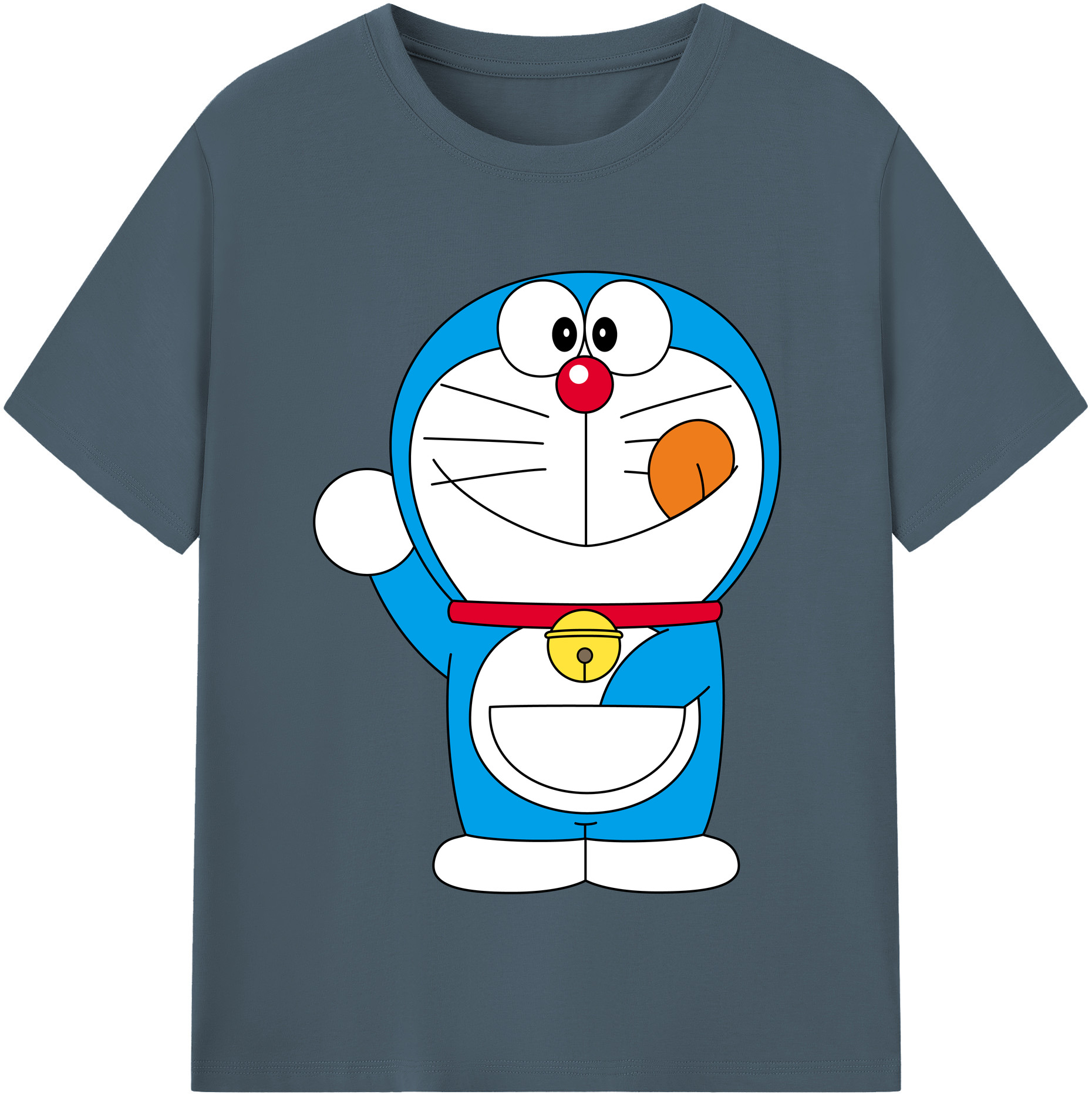 （画像用） ドラえもん Doraemon 綿100％半袖Tシャツ（フロントプリント）